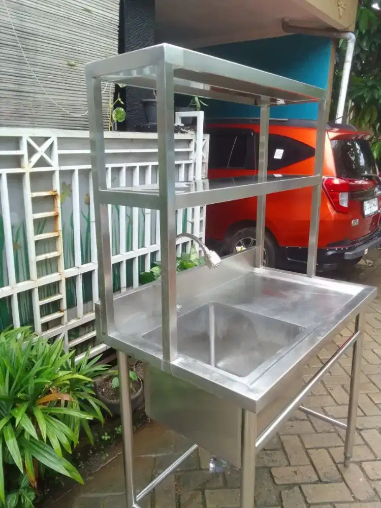 Single sink sayap kanan+upershlef