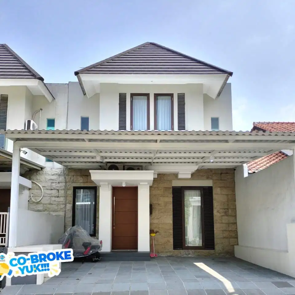 rumah full furnished cantik siap huni di taman puspa raya citraland