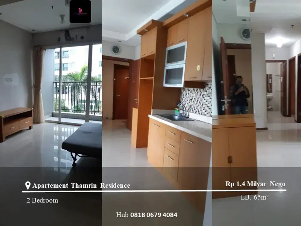 Dijual Apartement Thamrin Residence Mid Floor 2BR Full Furnished