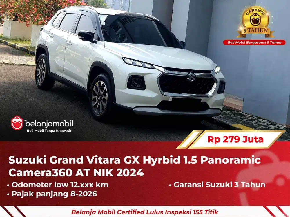 [ GARANSI 5TH ] Suzuki Grand Vitara GX Hyrbid 1.5 Panoramic 2024/2025