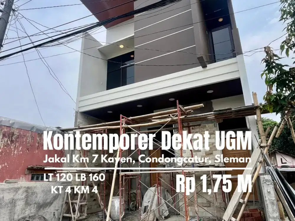 Rumah Baru Kontemporer dekat kampus UGM