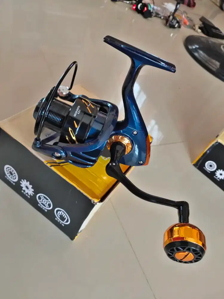 Katrol Pancing Reel 6000 Besi Smooth kondisi Baru