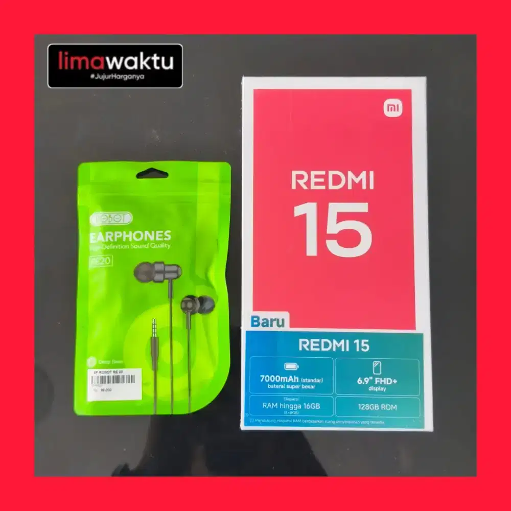 READY STOK REDMI 15 BATRAI SUPER BESAR 7000 MAH HARGA 2 JUTAAN SAJA