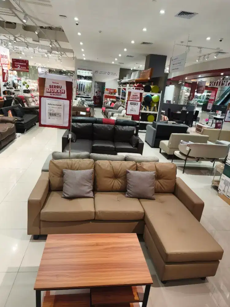 Sofa L 3 Seater Murah