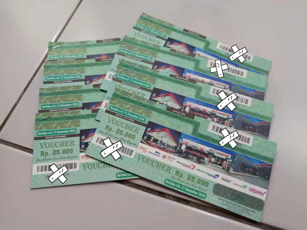 Voucher fisik pertamina 25k