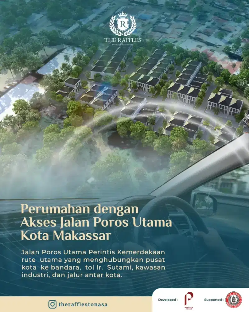 Punya rumah di jalan poros Perintis Kemerdekaan, tanpa masuk lorong2