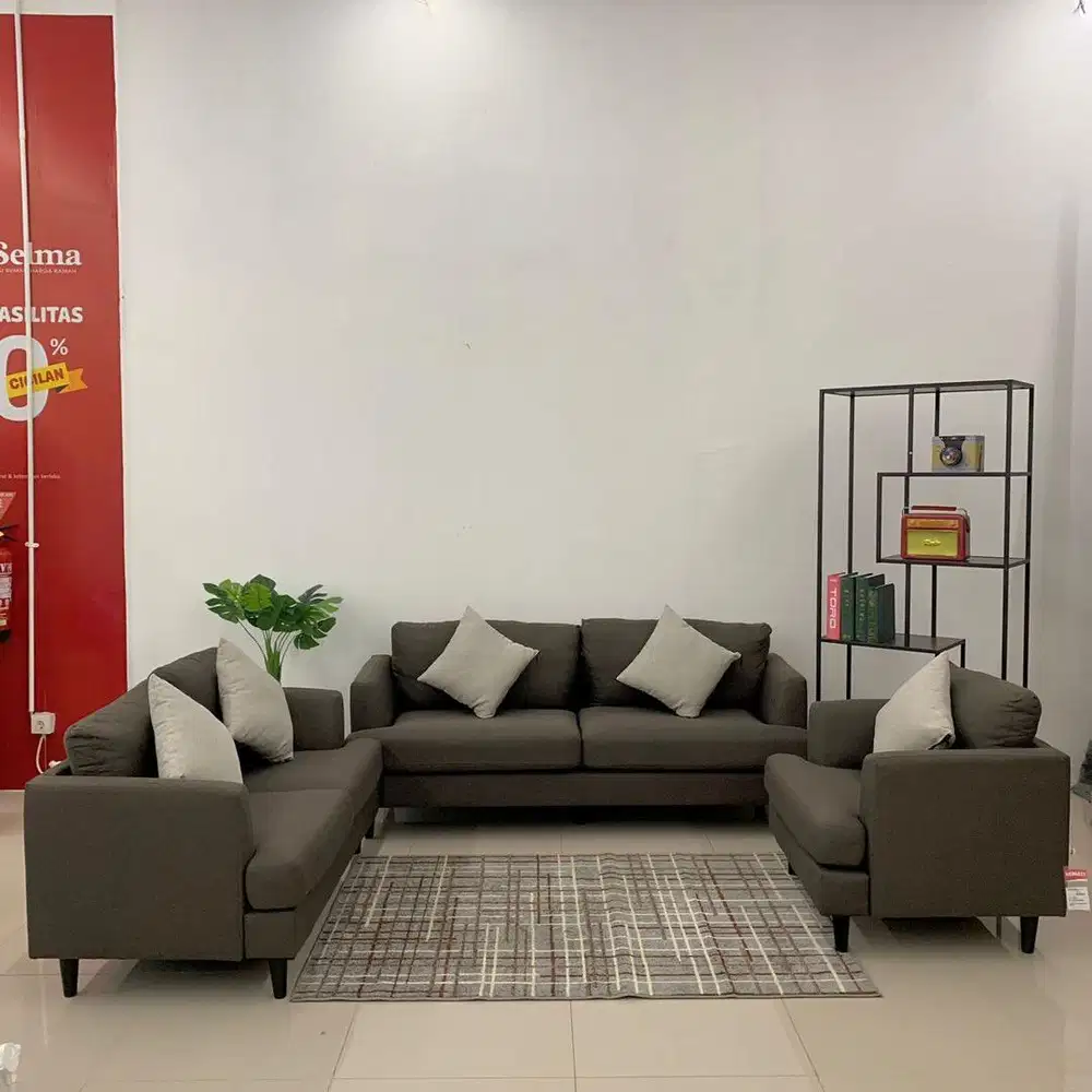sofa set fabric murah