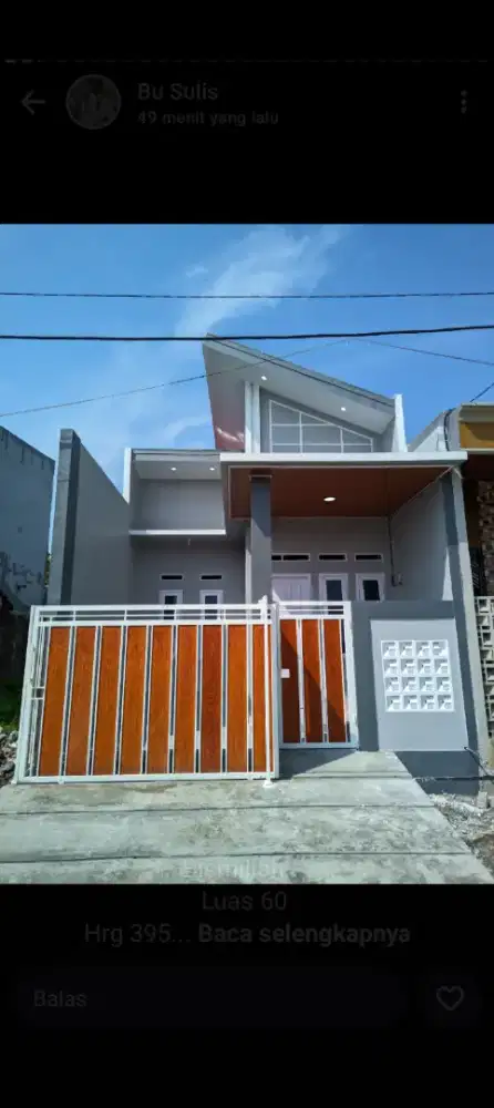 Unit pinggir jalan utama KPR cukup 15jt di Villa Gading Harapan 1