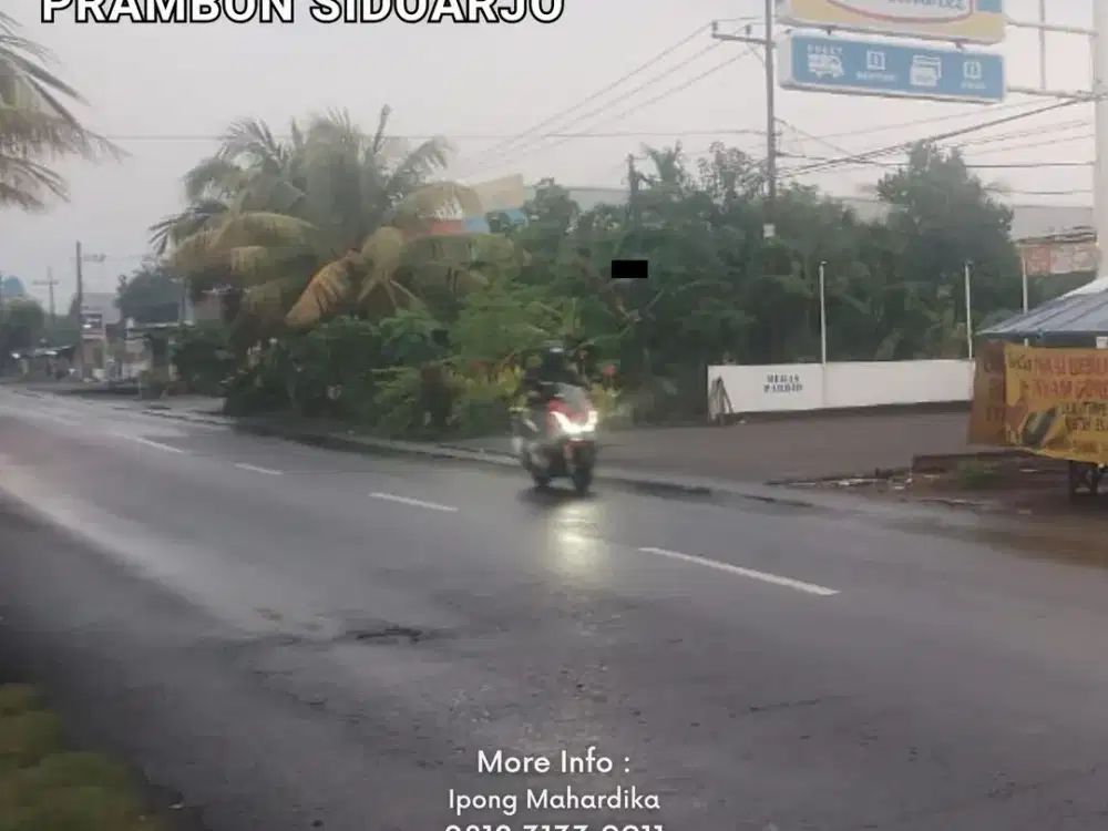 Dijual Tanah Siap Bangun Nol Jalan Raya Prambon Sidoarjo