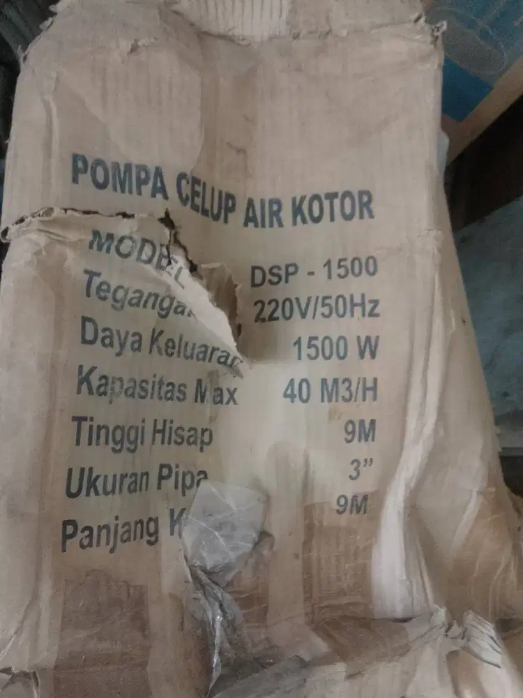 Pompa celup kapasitas 1300/1500 Watt 2. 1/2 inci