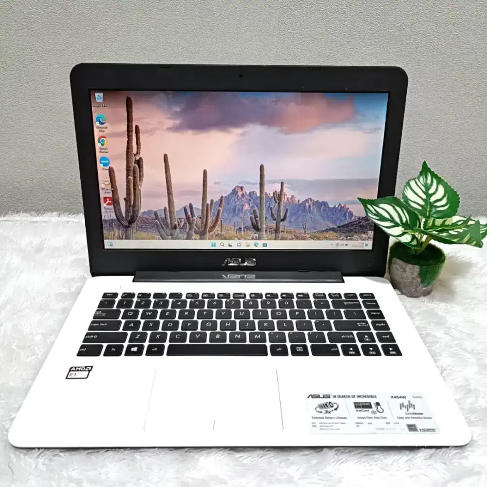 LAPTOP ASUS X454W AMD E1 6010 RAM 10GB SSD 256GB LAYAR 14.0 INCH