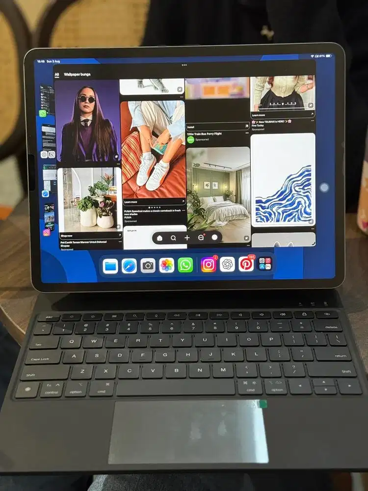 Ipad Pro M1 dengan Magic Keyboard dan Pencil