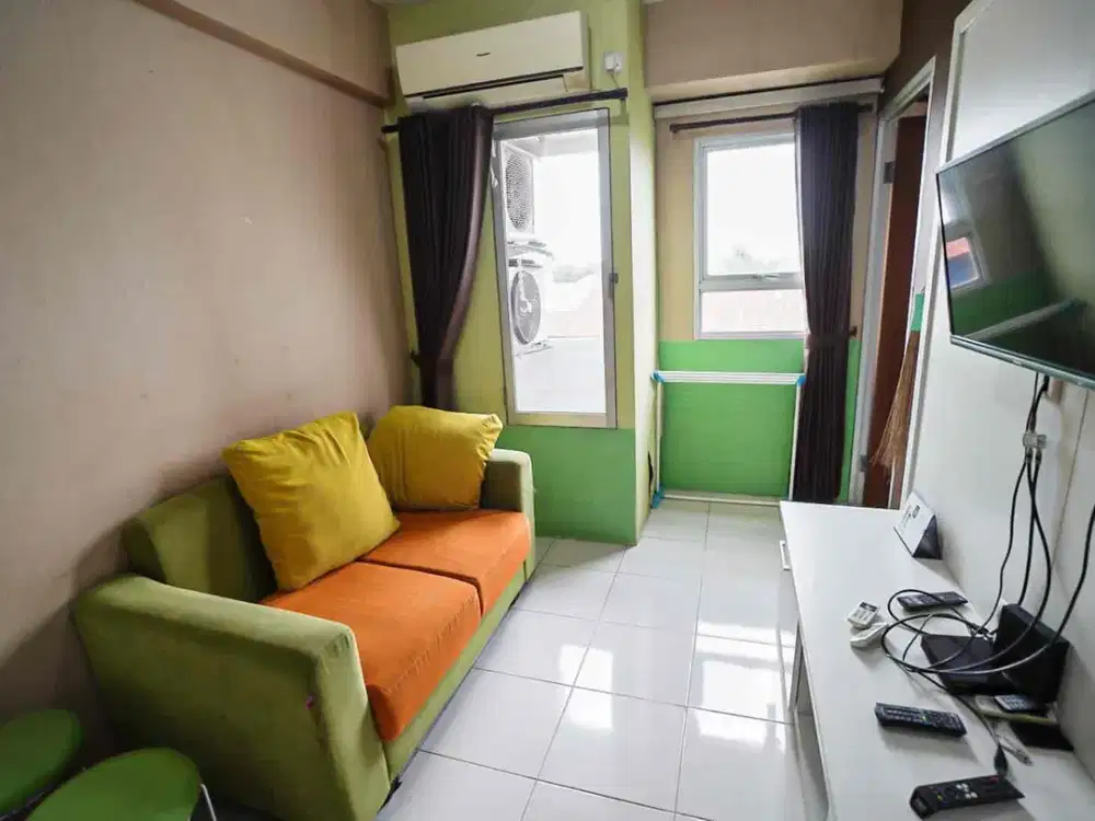 Turun Harga 2BR Puncak Kertajaya Lantai Rendah Siap Huni Dkt ITS,Unair