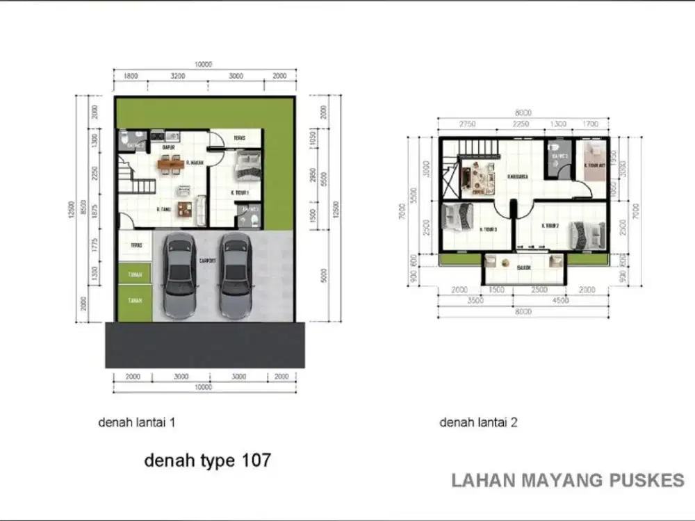 Rumah 2 Lantai Mayang Mangurai