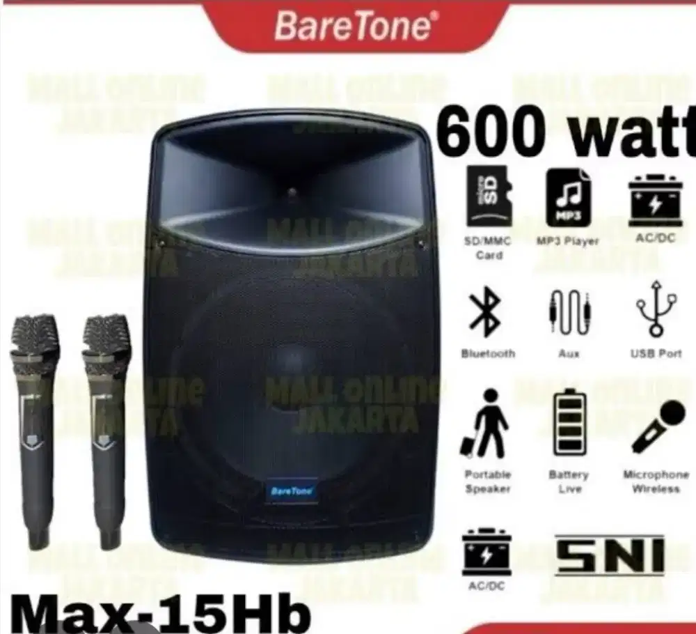 Speaker  Baretone 15 inci