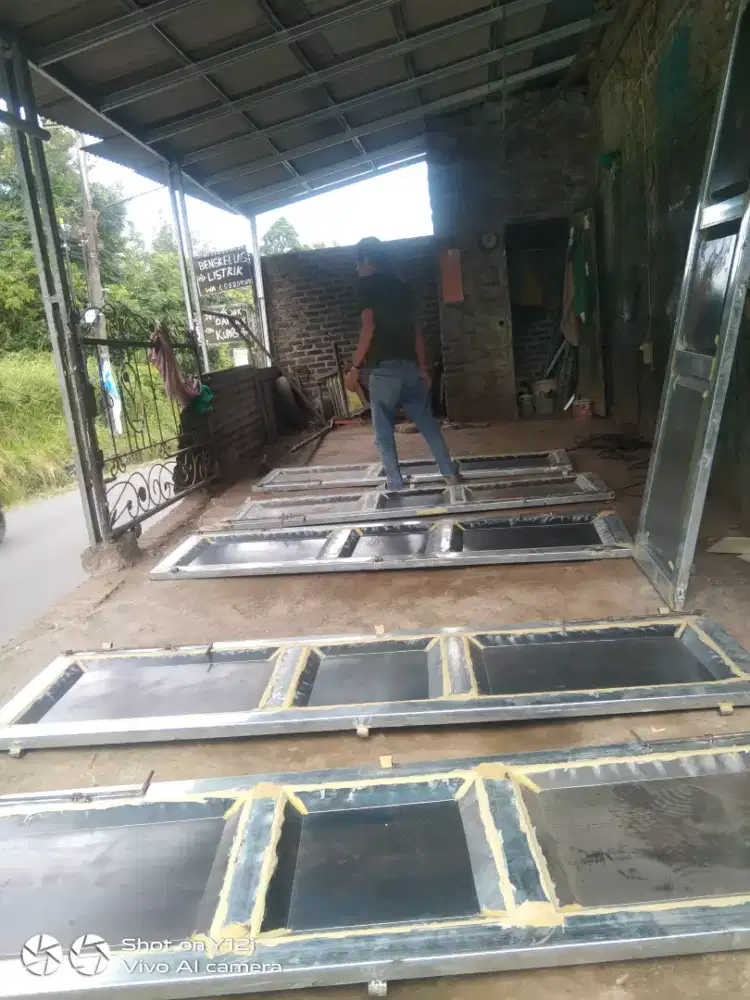 Jasa pembuatan pagar kanopi interior almunium pagar stenlis servis las