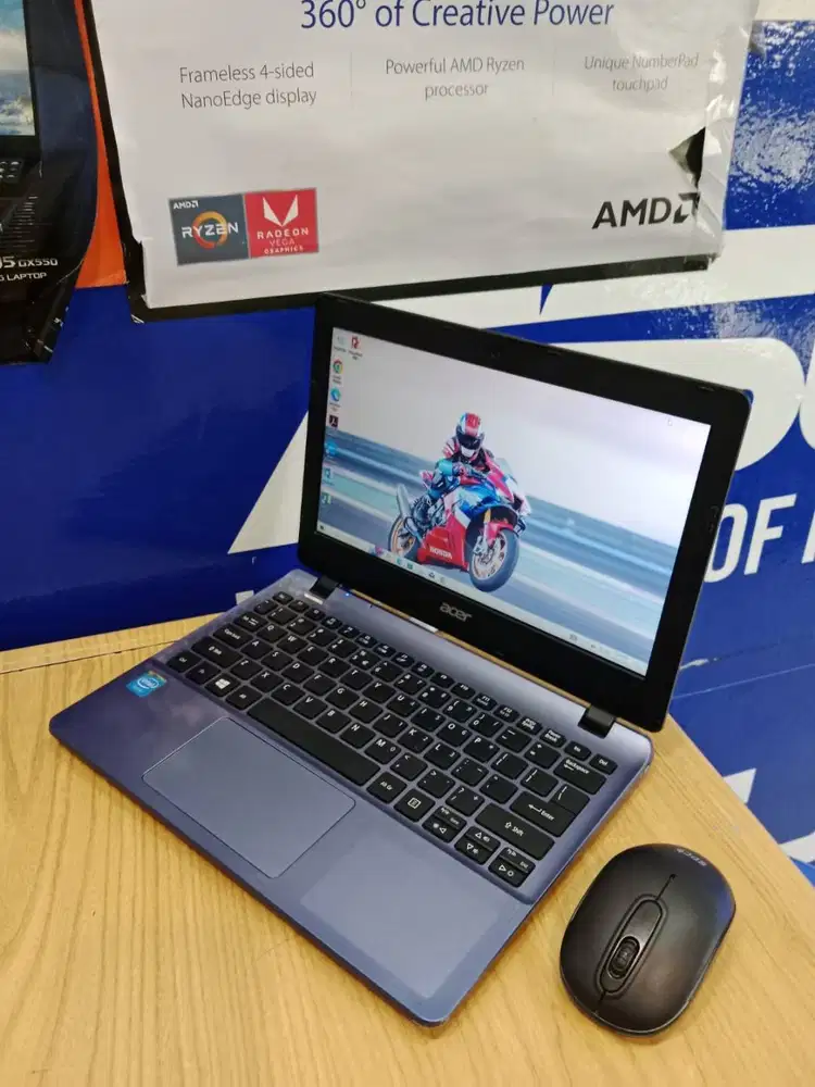NOTEBOOK SLIM SERI BARU ACER ASPIRE E3-112 CELERON RAM 8GB HDD 500GB