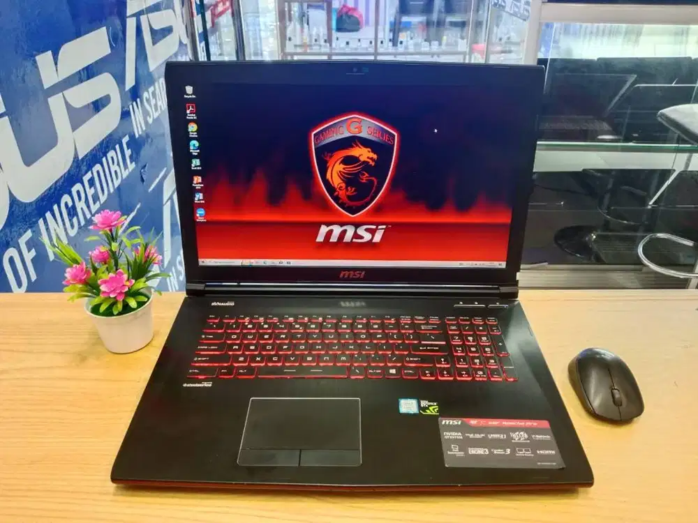 LAPTOP GAMING MSI GE72 6QF APACHE PRO CORE i7 RAM 16GB SSD 128GB + HDD