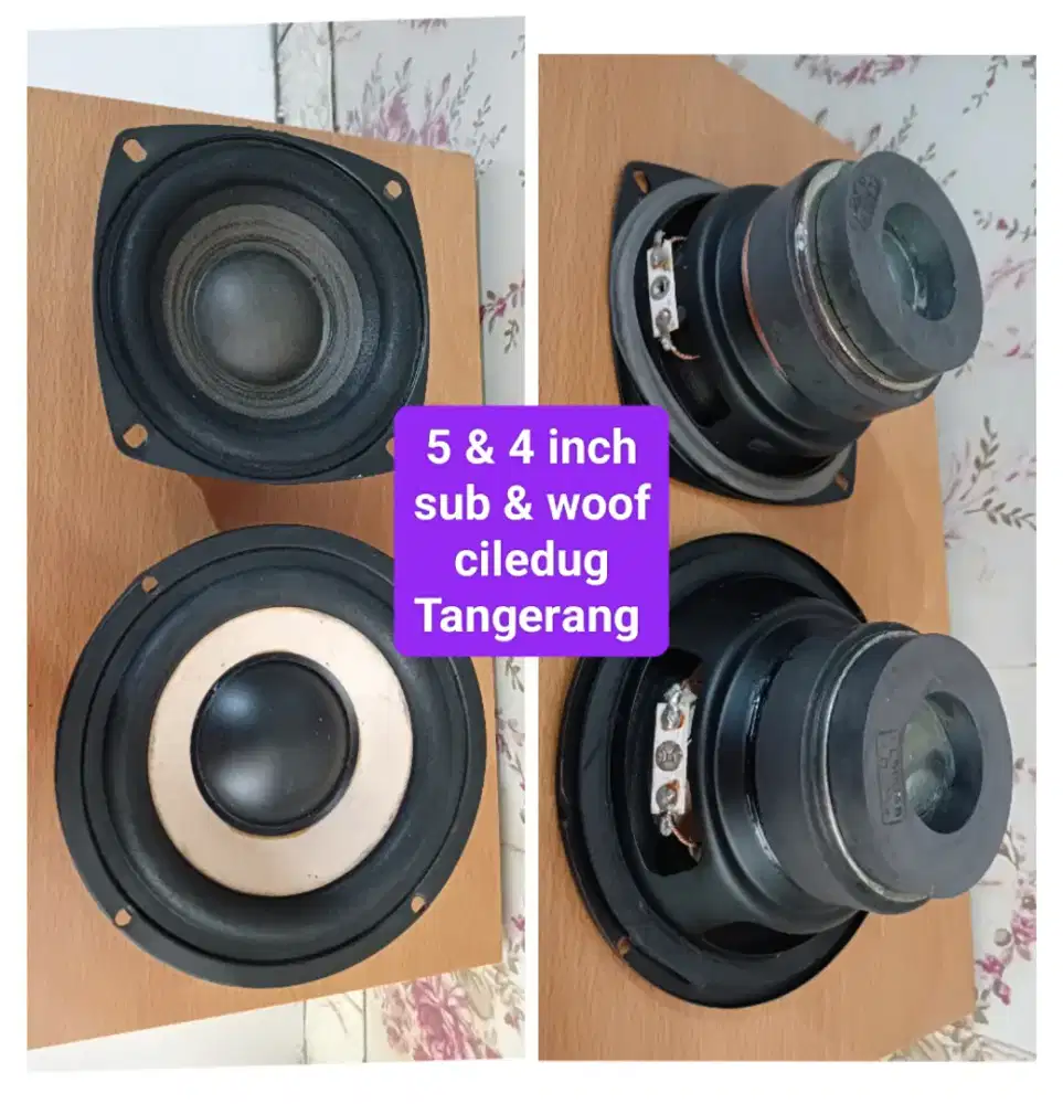 Speaker 5 & 4 inch, Sub & Woofer