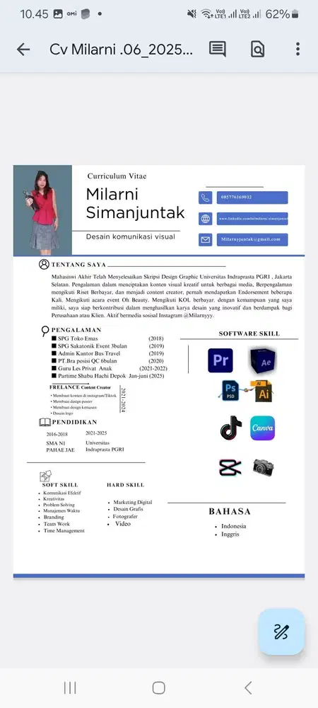 Nyari kerja sarjana