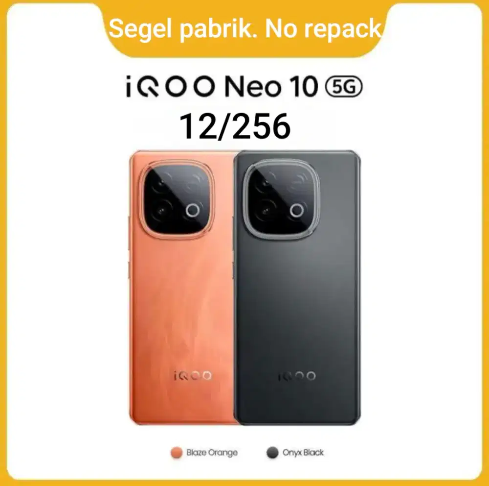 Iqoo Neo 10 12/256. Baru. Segel pabrik. Garansi resmi 24 bulan