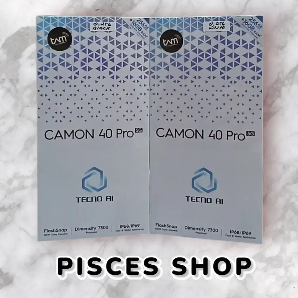 TECNO CAMON 40 PRO 5G RAM 8/256 NEW Segel Garansi Resmi 1 Tahun