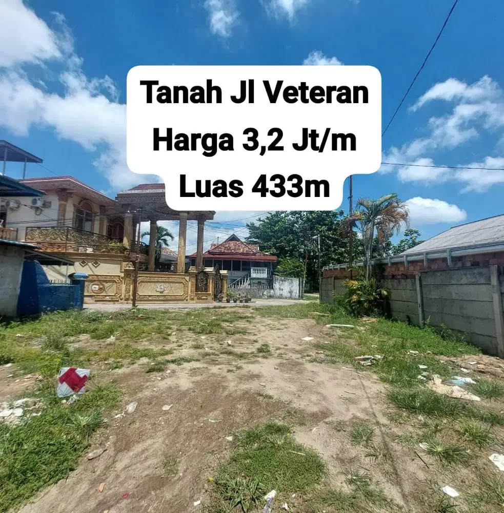 Dijual Tanah JL Veteran Depan SOMA