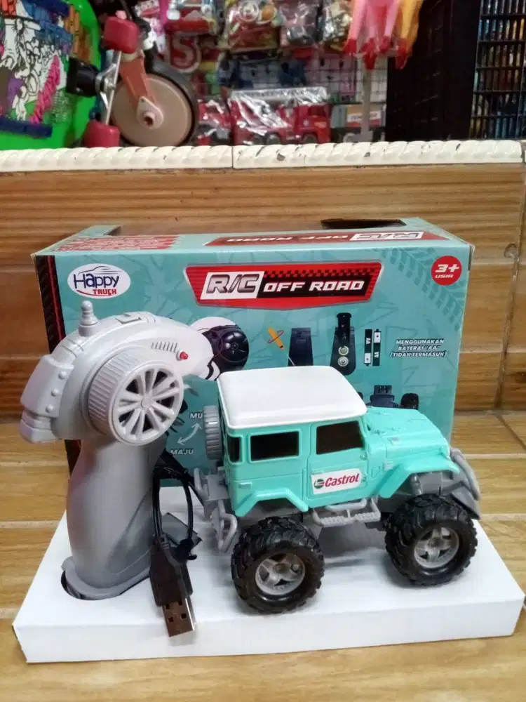 mainan anak  rc offroad baterai cas