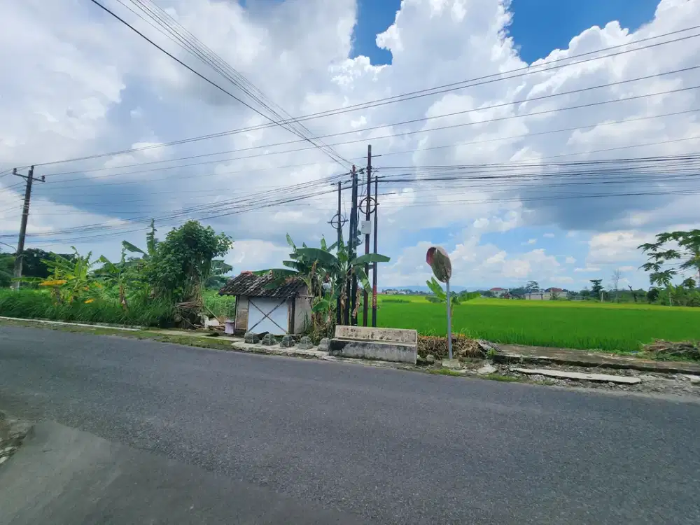 TERMURAH! Tepi Jl Aspal Tanah di Kalasan Jogja