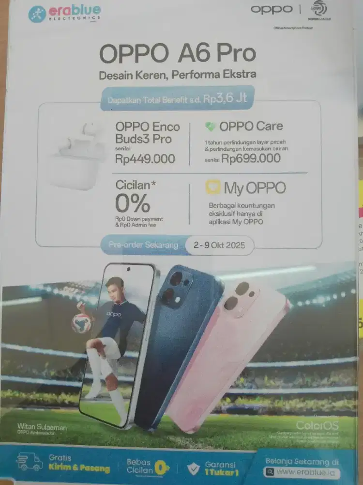 SEGAMPANG ITU CICILAN OPPO A6 PRO PROMO 0% DAN FREE 1-2X ANSURAN