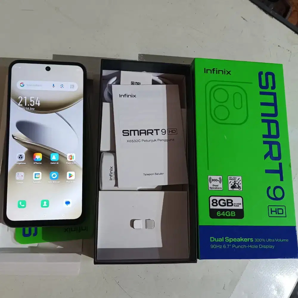 Infinix smart 9 4+4/64 Fullshet no minus