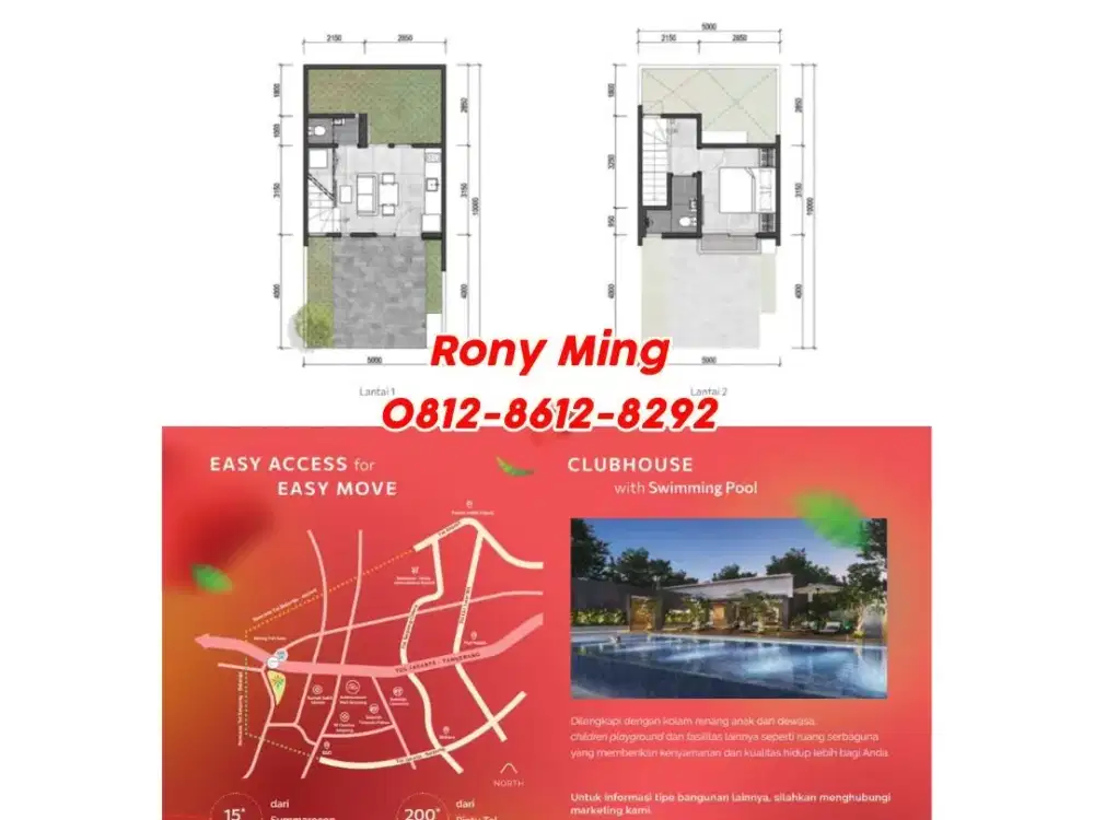 Cluster RONA HOMES dngn Clubhouse NEW LAUNCHING Summarecon Tangerang