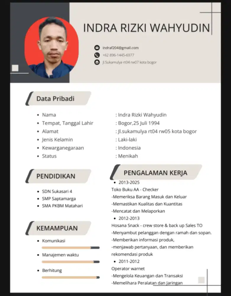 Butuh pekerjaan buat menunjang kehidupan