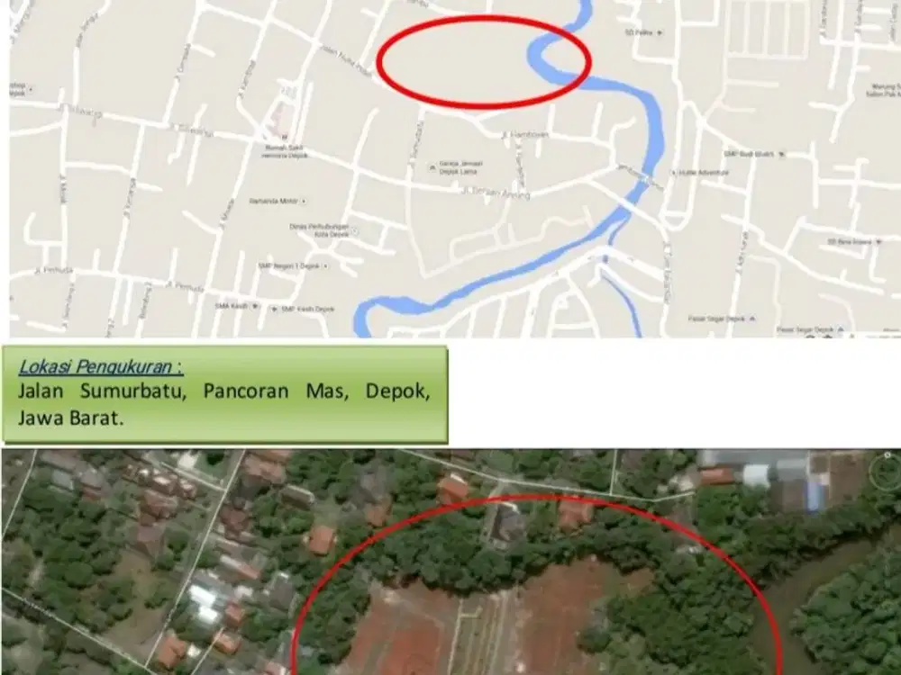 Tanah/Kavling Margonda Jl.Sumur Batu Pancoran Mas Depok