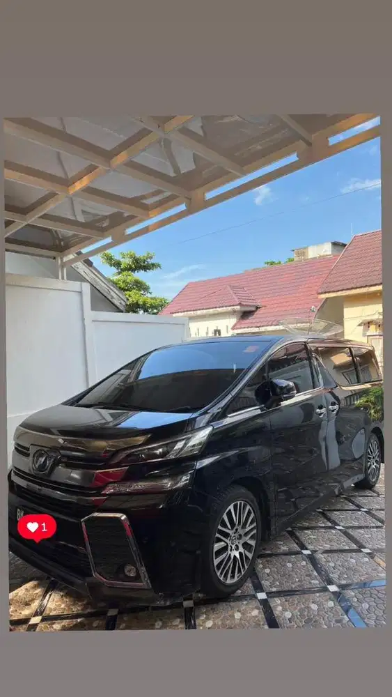 TOYOTA VELLFIRE  2.5 ZG 2015 HITAM MEWAH FULL OROSINAL TANGAN PERTAMA