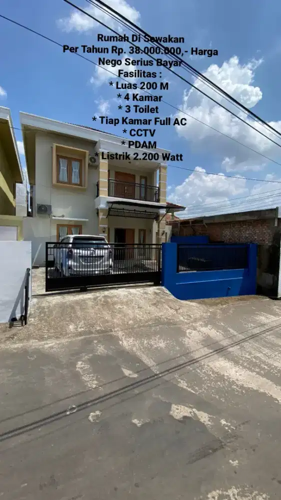 RUMAH DISEWAKAN Rp. 38.000.000/Tahun