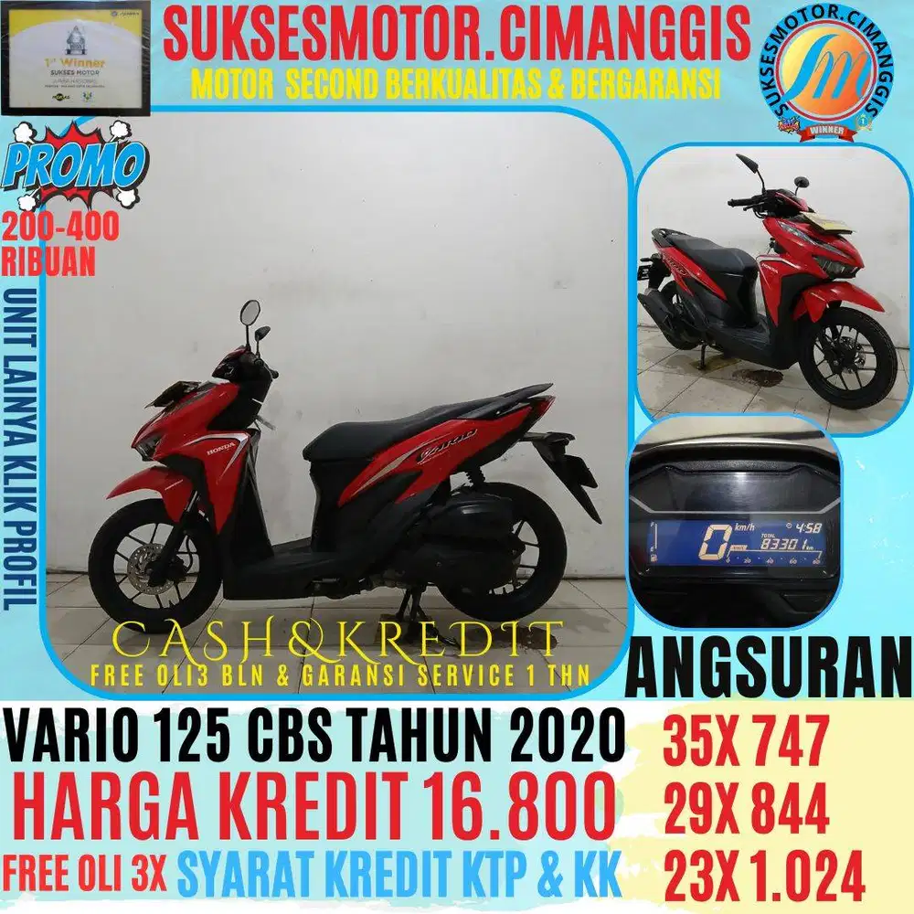 PROMO VARIO 125 CBS TERMURAH CASGBACK UPTO 700 RIBUAN FREE OLI 3BLN