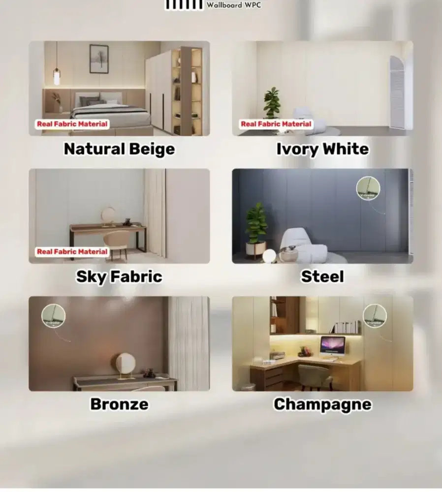WALL PANEL DINDING MENERIMA ANTAR BAHAN & TERPASANG