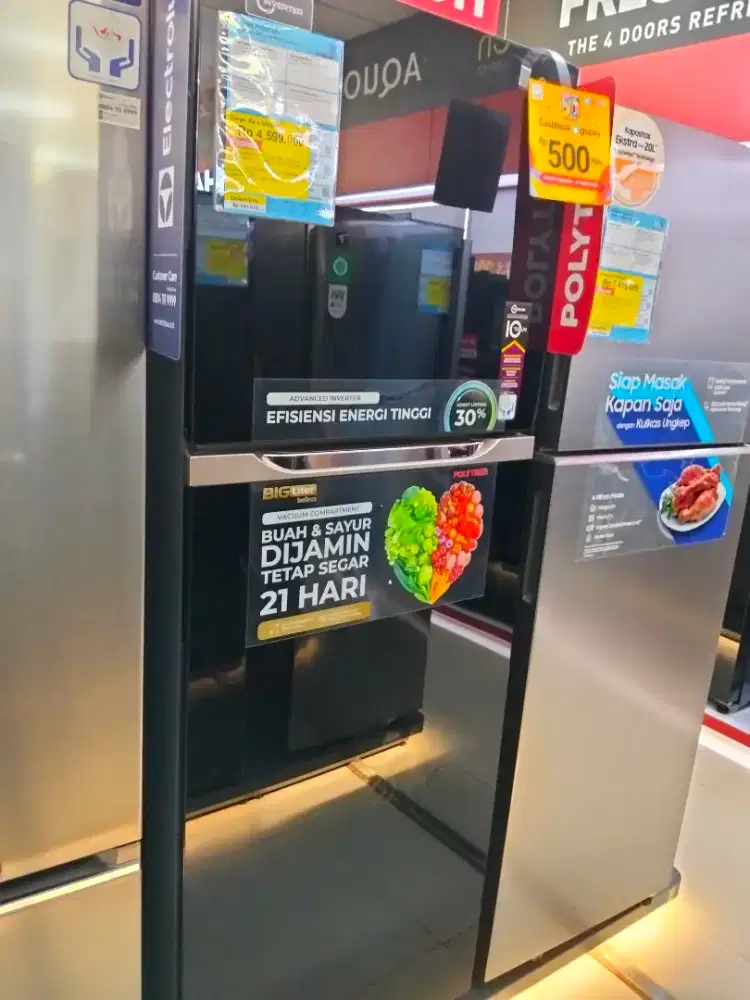 KULKAS POLYTRON 495X FREE GOPAY 500K