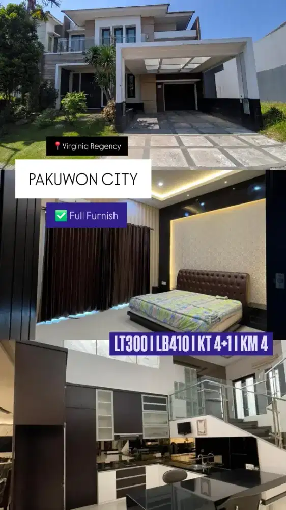DIJUAL RUMAH MEWAH HOOK PAKUWON CITY
-Virginia regency 