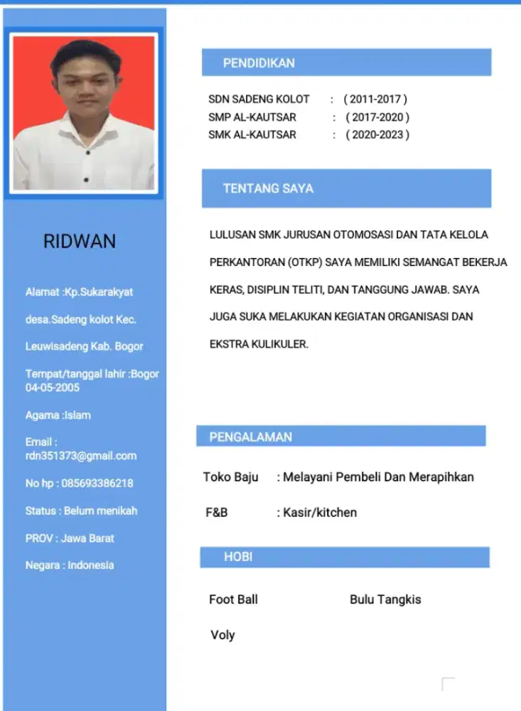 Cari lowongan kerja