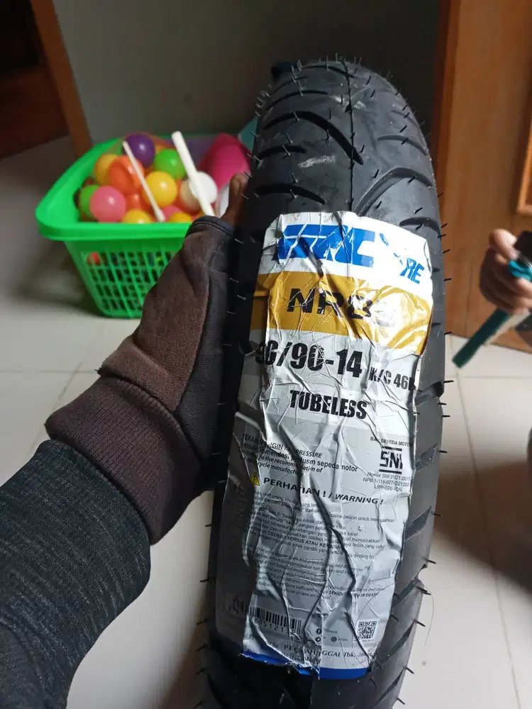Ban belakang Irc baru 90/90, jual 250k