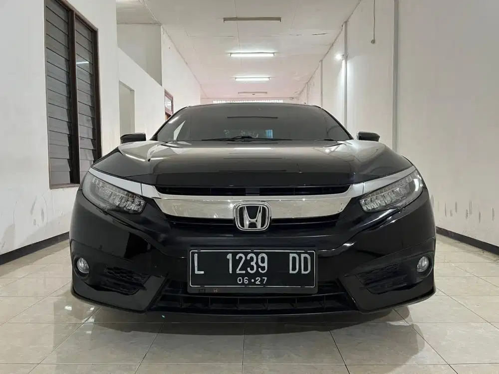LOW KM 54rb - HONDA CIVIC TURBO 1.5ES SEDAN 2017 MATIC KREDIT DP MINIM