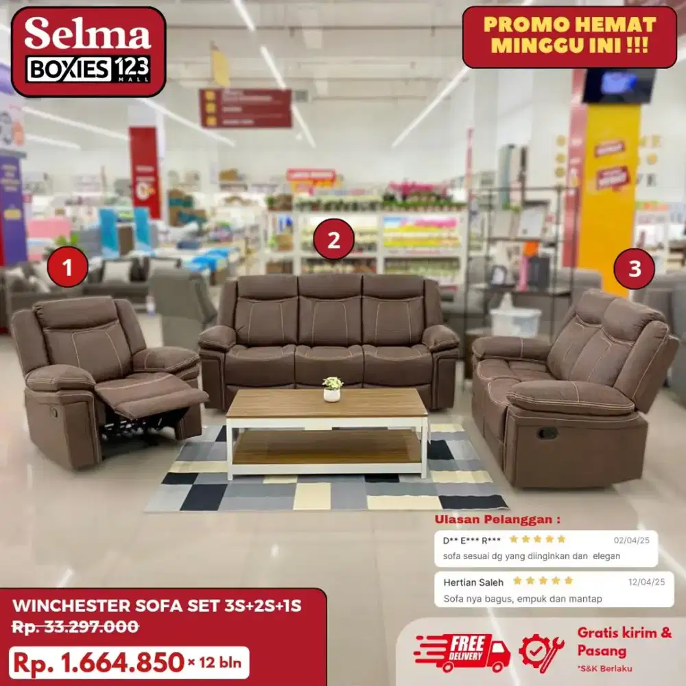Set sofa reclainer
