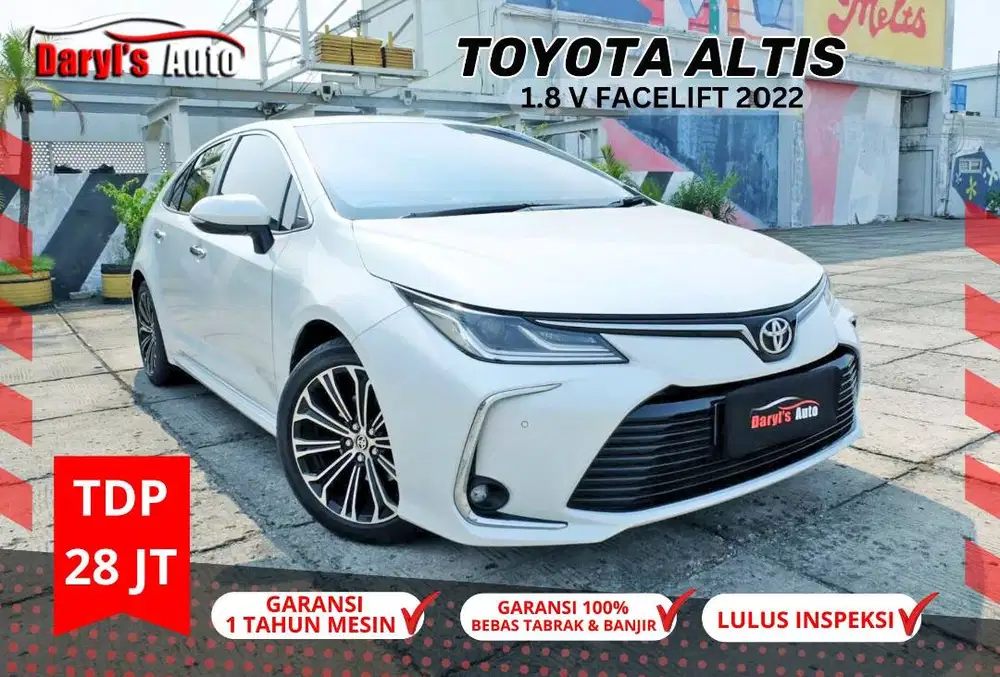 2022 Toyota Altis 1.8 V Facelift Perfect Condition TDP28jt