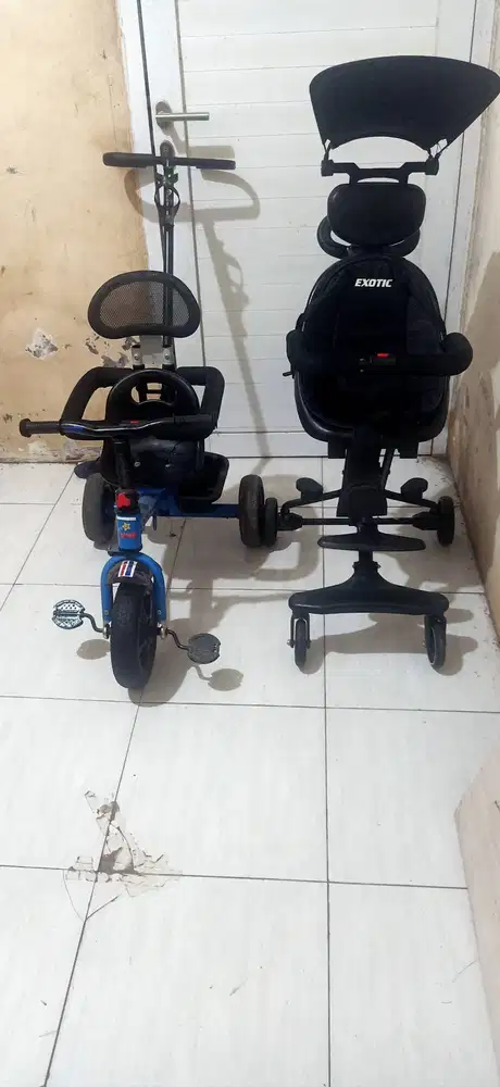 Stroller + sepeda anak