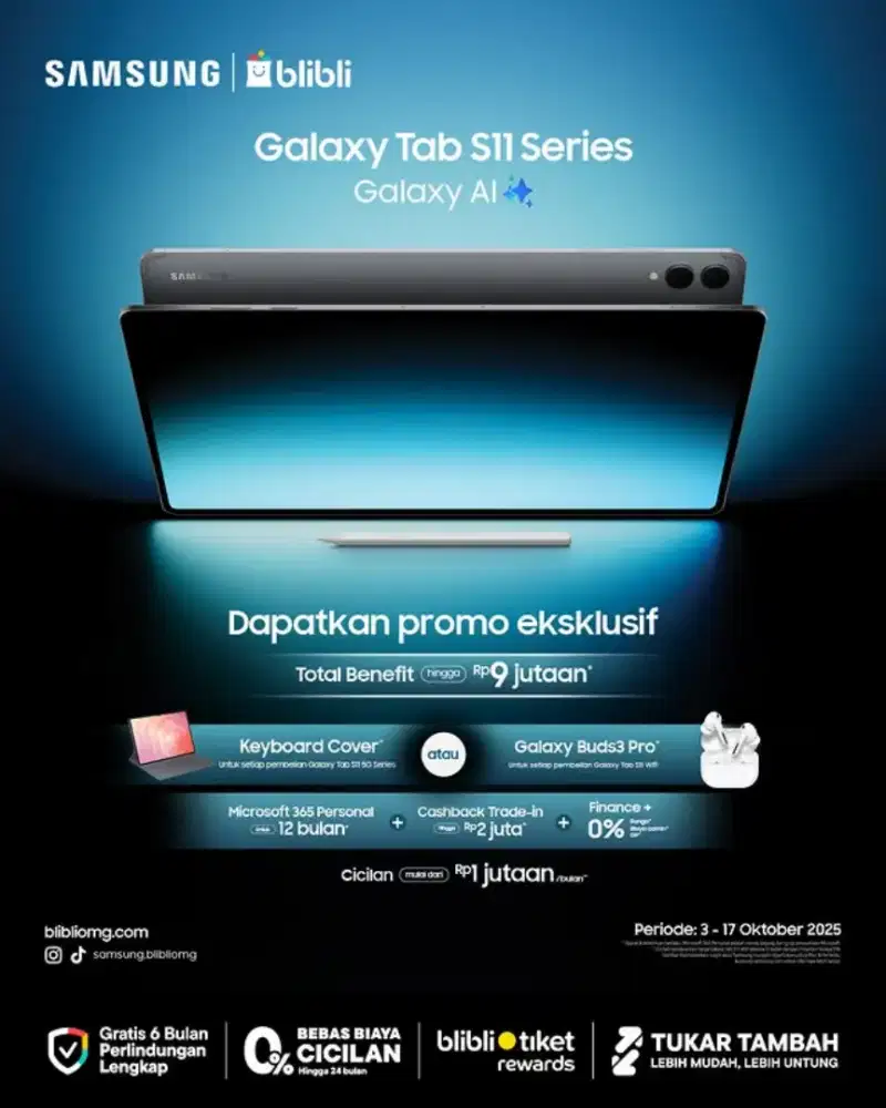 Tab S11 series promo launching bonus banyak