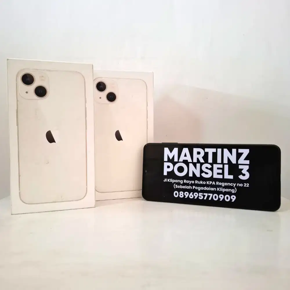 New iPhone 13 128GB Starlight White Garansi Resmi
