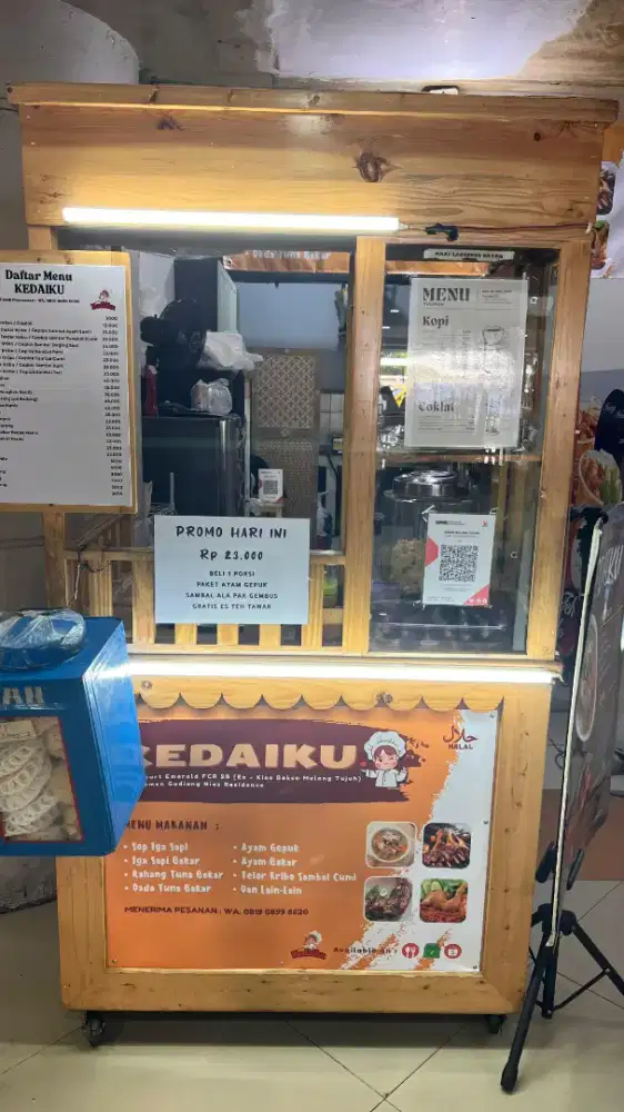 Gerobak usaha bakso