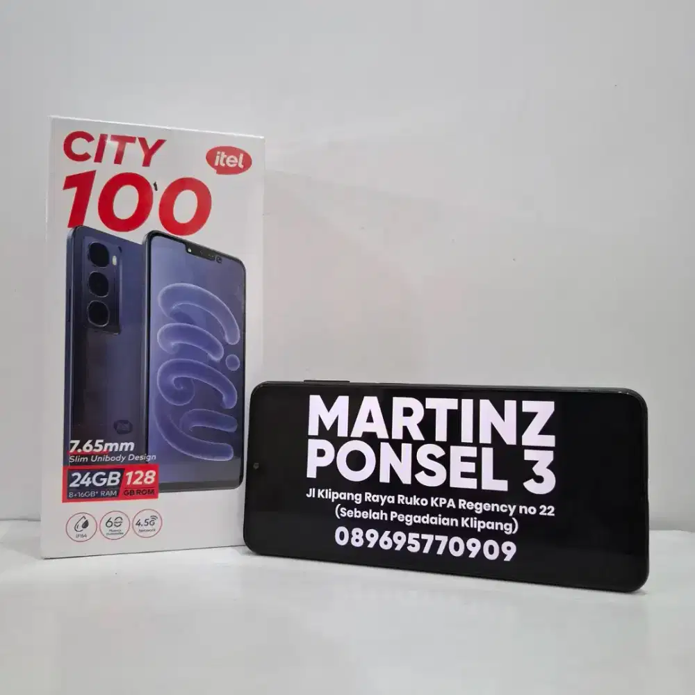 Itel City 100 8/128 Garansi Resmi 1 Tahun